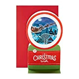 Hallmark Paper Wonder Christmas Card - Biglietto di auguri musicale 3D con Babbo Natale e slitta
