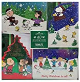 Hallmark, Peanuts & The Gang. All The Joys of Christmas, 40 biglietti di auguri con buste abbinate