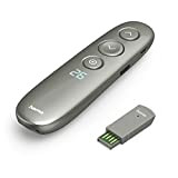 Hama Wireless Presenter Digital Laser Pointer with Air Mouse and Timer (Remote Control Powerpoint Presentation 20 m Range 2.4 GHz ...