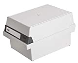 Han 966-11 - Contenitore per schede archivio, capacità: 800 schede, formato A6, in plastica, colore: grigio chiaro