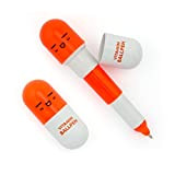 HAND Retrattile Penna Piccola Tasca Vitamina Ballpen Orange - Confezione da 2