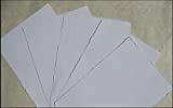 handmade paper, watercolour paper, A5 10 sheets/set, natural white, 200 g/m², handmade cotton linter paper