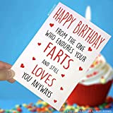 Happy Birthday Cards, marito moglie, carte divertente, fidanzato, amici, carta, Happy Birthday, carte divertente Scoregge Fun PC120