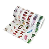 Healifty 6 rotoli di nastri di carta washi set largo nastro adesivo cartone animato stile decorativo adesivi decorativi confezione regalo ...