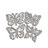 Healifty Fustella a forma di farfalle in acciaio