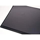 Helit h2522795 scrivania, con copertina trasparente, 50 x 63 cm, colore: nero