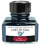 Herbin 13007T - Inchiostro per penna stilografica e roller, 30 ml, Grigio/Verde