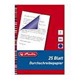 Herlitz 10303717 - Carta trasparente per scrittura a mano, formato A4, 25 fogli, colore: Blu