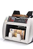 Hilton Europe HE-4000 Contabanconote con conteggio automatico e rilevamento di banconote false, 3 velocità di conteggio, aggiornato alle nuove banconote ...