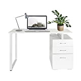 hjh OFFICE 821007 Easy Work V - Scrivania, 120 x 50 cm, colore: Bianco