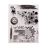 HLLR Foglio sigillante in Silicone per timbri Trasparente per Album Fai da Te Scrapbooking Carta Artigianale T1336