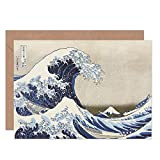 Hokusai Under Wave Kanagawa 36 Views Mount Fuji Fine Art Greeting Card Plus Envelope Blank Inside Visualizza