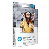 HP 2x3 - 1DE39A - HPIZ2X350 "Premium Zink (50 fogli) Carta fotografica compatibile con la stampante fotografica portatile Sprocket