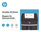 HP Carta ad olio per distruggidocumenti 12 fogli a base vegetale per la cura del vostro Shredder 9133