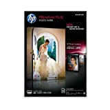 HP Carta Fotografica Lucida HP Premium Plus CR672A, Grammatura 300 g/m2, Formato A4, Confezione da 20 Fogli