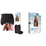 HP Sprocket Stampante fotografica istantanea portatile 2x3 pollici (Nero) Zink Pacchetto di Carta & Sprocket Carta Fotografica Adesiva Zink Premium ...