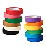 HUAZIZ Set di 12 rotoli di nastri adesivi colorati Washi da 25 mm di larghezza, per decorazioni, washi tape, nastro ...