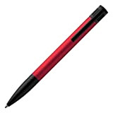 HUGO BOSS: penna a sfera EXPLORE Brushed Red. Penna raffinata rossa in alluminio spazzolato con dettagli neri e anelli testurizzati. ...