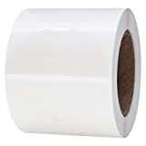 Hybsk - Rotolo di adesivi tondi trasparenti da 5,1 cm per chiusura di imballaggi al dettaglio, 300 etichette per rotolo,