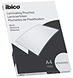 Ibico Basics Confezione da 100 Buste per Plastificazione a Caldo, Leggere, con Finitura Lucida, in Formato A4, 216 mm x ...