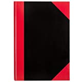 Idena 10146 - Quaderno nel formato A4, 96 pagine, 70 g/m², a quadretti, rilegatura rigida, colore rosso e nero, 1 ...