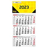 Idena 13935 - Calendario 2023 da parete con cursore, 23,7 x 46 cm, per ufficio, multicolore