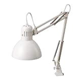 Ikea - Lampada Tertial da scrivania con braccio e testa regolabili, in acciaio laccato bianco, diametro paralume: 17 cm.