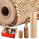 Imballaggio di carta a nido d'ape 38 cm * 40 m involucro di imbottitura per traslochi carta kraft ecologica per ...