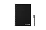 InfiniteBook - La lavagna in formato quaderno, formato A4 fogli lisci e penna inclusa, colore copertina nero