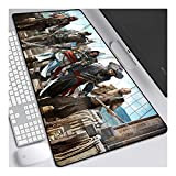 ITBT Assassin's Creed 800x 300mm Tappetino Mouse，Speed Gaming Mousepad， XXL Tappetino per Mouse, 3mm Mouse Pad Antiscivolo Fondo in Gomma ...