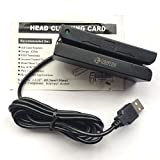 ITOSAYDE MSR90D Credito Magstrip Swipe Reader di Raccolta Dati USB Striscia Magnetica Card 3 Tracce Pos Mini Mag Hi-Co Swiper ...