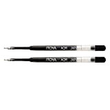 Itoya AQR-10BP-BK Aquaroller Pen Ink Refill 2-Pack Black
