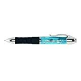 Itoya Xenon Retractable Ballpoint Pen with Rubber Grip, 1.0mm Medium Point, Turquoise (XE-100TQ)