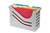 Jalema Re-Solution 2658026997 - Scatola di supporto per cartelle sospese, con 5 cartelle sospese incluse, formato A4, colore: Grigio