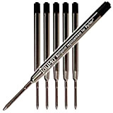 Jaymo - 6 - Ricariche per penne a sfera nere compatibili Parker®. Inchiostro tedesco liscio e puntale Medio 1mm. # ...