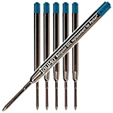 Jaymo - 6 - Ricariche per penne compatibili con Gel Parker® blu. Liscio inchiostro di scrittura tedesco con punta media ...