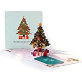 JeoPoom Cartoline di Natale 3D Pop-Up, Biglietti di Auguri con Buste, 3D Biglietti di Auguri di Natale, Carta Regalo Chrismas, ...