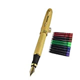 Jinhao 450 Normale pennino Stilografica oro con 5 colori Gullor delle cartucce di inchiostro