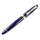Jinhao 450 penna roller con anello d'oro - blu scuro
