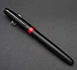 JINHAO 75, HongYun, Penna stilografica, penna da regalo, nero e rosso, punta fine