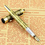 Jinhao X250 - Penna stilografica con pennino medio, pennino medio, colore oro, con finitura liscia, confezione regalo di lusso, perfetta ...