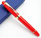 Jinhao X450 - Penna stilografica, pennino M, colore rosso cinese