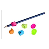 JPC - Set di 6 reggi-penna, ausilio per la scrittura (appoggio per le dita), colori casuali