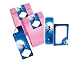 Junapack 6 segnalibri + 6 mini taccuini + 6 sacchetti regalo (rosa) + 6 adesivi con fatina regalo per compleanno ...