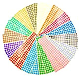 JZK 30 fogli 10mm bollini adesivi colorati 15 colori adesivi rotondi piccoli etichette colorate per codifica etichette adesive segnapagina