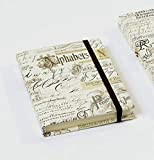 Kartos a tema notebook Luxury Italian cancelleria carta a righe con copertina rigida Calligraphy