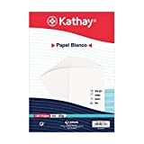 Kathay 86600070 Confezione da 100 fogli di carta bianca, A4, 80 g, adatti per stampanti, Ink-jet, Copy, Laser e Fax