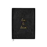 Katie Loxton grande notebook Live to Dream nero