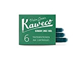 Kaweco Palm Green - Penna stilografica per penne stilografiche con cartucce corte standard, 6 cartucce per cartucce d'inchiostro per molti ...