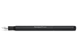 Kaweco SPECIAL - Penna stilografica nera in alluminio ottogonale a otto bordi, con confezione regalo, larghezza penna: F (fine)